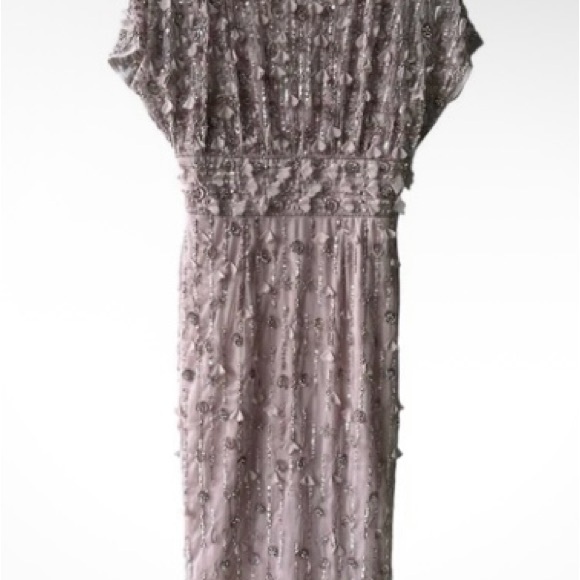 Mac Duggal Pink Embellished Midi Dress - Picture 4 of 7